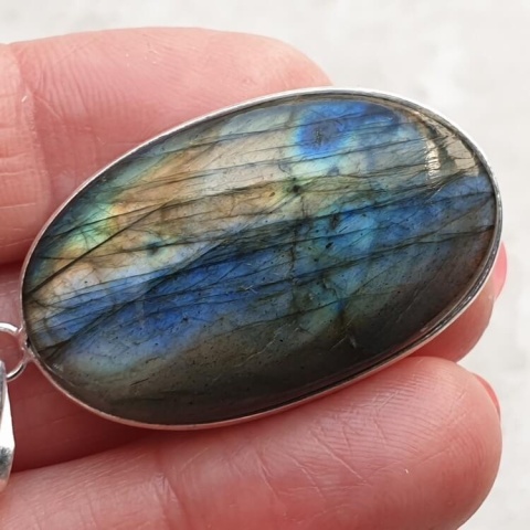 Labradorite pendant 36x22 mm no A276 Labradorite pendant 36x22 mm no A276