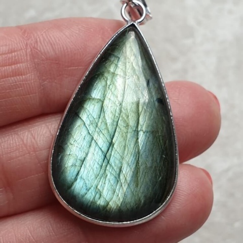 Labradorite pendant 36x23 mm no A344 Labradorite pendant 36x23 mm no A344