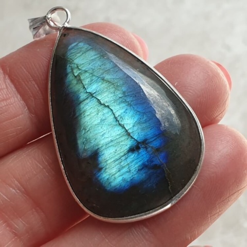 Labradorite pendant 37x25 mm no A364 Labradorite pendant 37x25 mm no A364