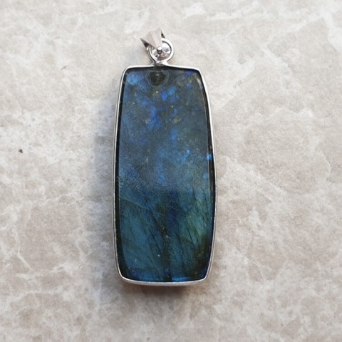 Labradorite pendant 38x18 mm no A289 Labradorite pendant 38x18 mm no A289