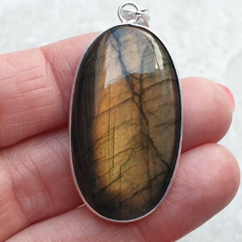 Labradorite pendant 38x22 mm no A267 Labradorite pendant 38x22 mm no A267