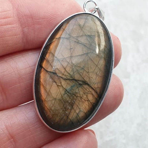 Labradorite pendant 38x24 mm no A269 Labradorite pendant 38x24 mm no A269