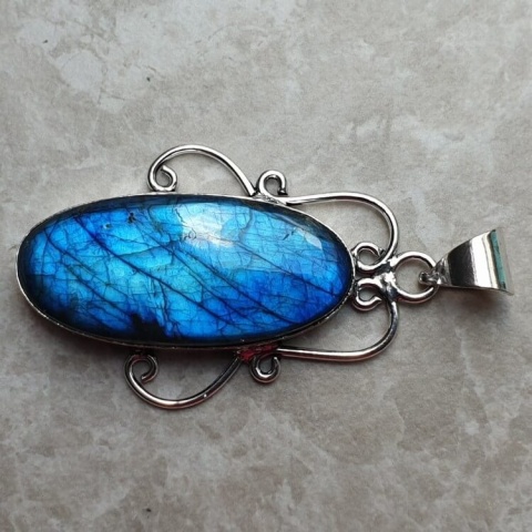 Labradorite pendant 39x19 mm no A171 Labradorite pendant 39x19 mm no A171