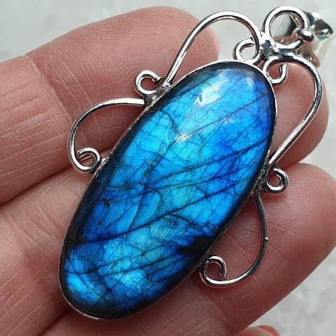 Labradorite pendant 39x19 mm no A171 Labradorite pendant 39x19 mm no A171