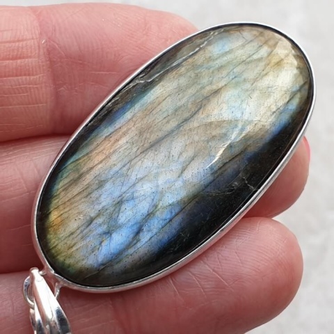 Labradorite pendant 41x22 mm no A277 Labradorite pendant 41x22 mm no A277
