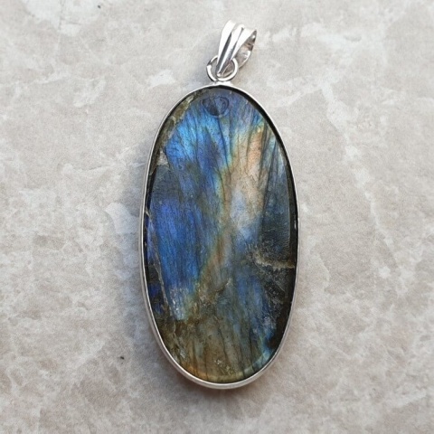 Labradorite pendant 41x22 mm no A277 Labradorite pendant 41x22 mm no A277
