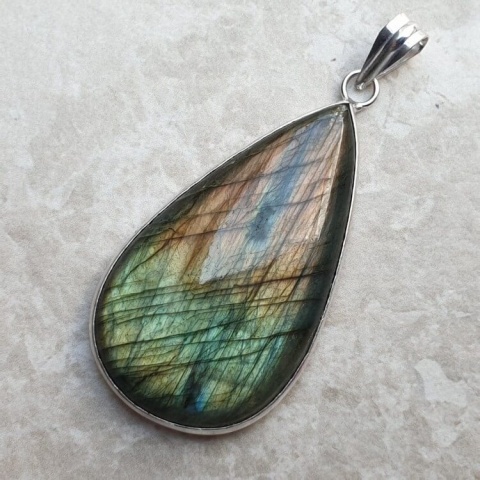 Labradorite pendant 42x25 mm no A316 Labradorite pendant 42x25 mm no A316