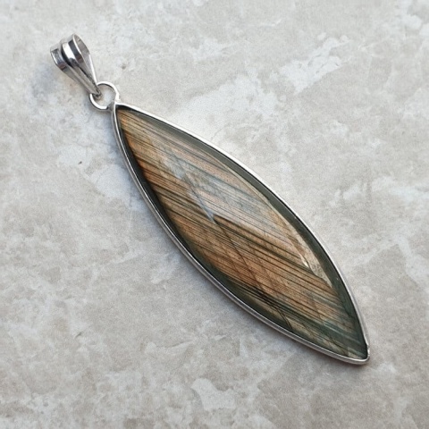 Labradorite pendant 52x16 mm no A292 Labradorite pendant 52x16 mm no A292