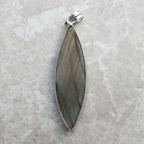 Labradorite pendant 52x16 mm no A292 Labradorite pendant 52x16 mm no A292