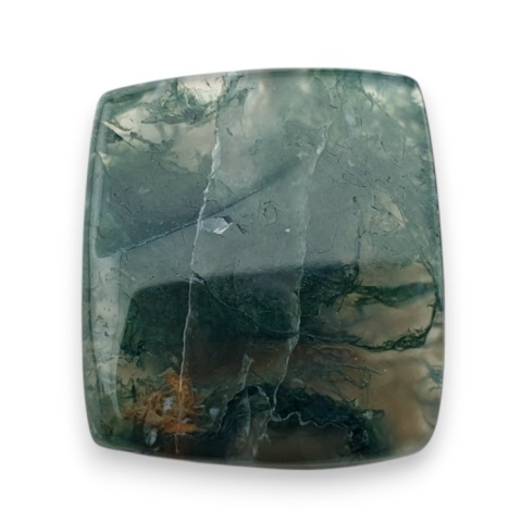 Moss agate faceted cabochon 20x18 mm no 8 Moss agate faceted cabochon 20x18 mm no 8
