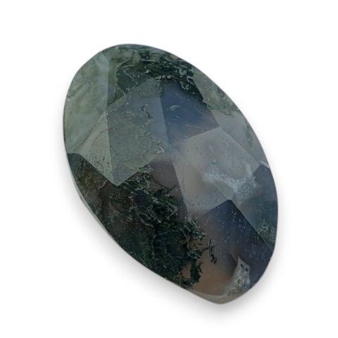 Moss agate faceted cabochon 22x15 mm no 43 Moss agate faceted cabochon 22x15 mm no 43