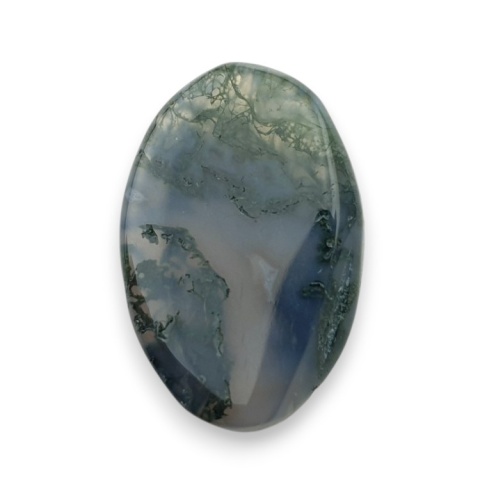 Moss agate faceted cabochon 22x15 mm no 43 Moss agate faceted cabochon 22x15 mm no 43