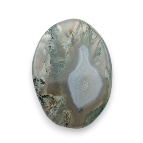 Moss agate faceted cabochon 22x16 mm no 39 Moss agate faceted cabochon 22x16 mm no 39