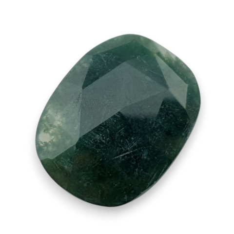 Moss agate faceted cabochon 23x18 mm no 10 Moss agate faceted cabochon 23x18 mm no 10