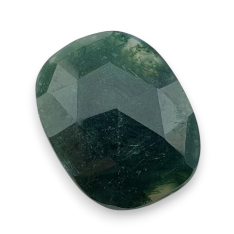Moss agate faceted cabochon 23x18 mm no 10 Moss agate faceted cabochon 23x18 mm no 10