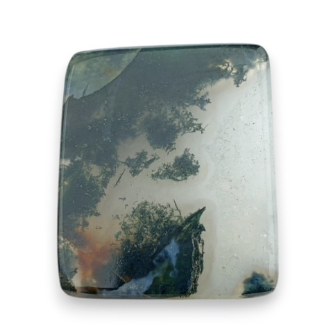 Moss agate faceted cabochon 23x19 mm no 19 Moss agate faceted cabochon 23x19 mm no 19