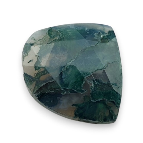 Moss agate faceted cabochon 23x19 mm no 27 Moss agate faceted cabochon 23x19 mm no 27
