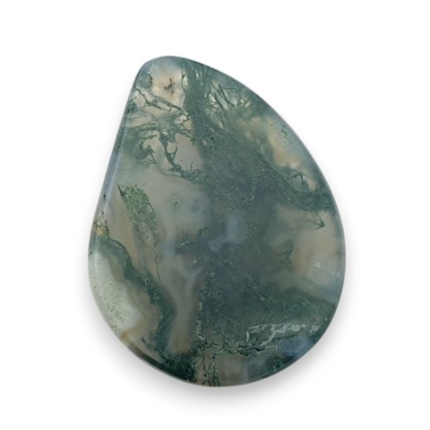 Moss agate faceted cabochon 24x18 mm no 22 Moss agate faceted cabochon 24x18 mm no 22