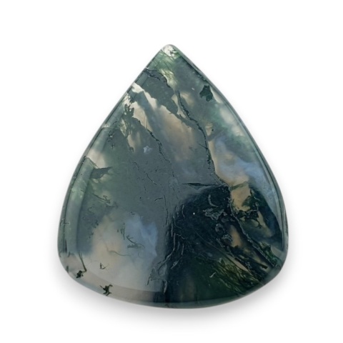 Moss agate faceted cabochon 24x20 mm no 29 Moss agate faceted cabochon 24x20 mm no 29