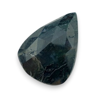 Moss agate faceted cabochon 25x18 mm no 25