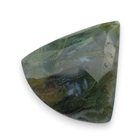 Moss agate faceted cabochon 25x21 mm no 47 Moss agate faceted cabochon 25x21 mm no 47