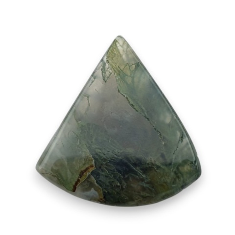 Moss agate faceted cabochon 25x21 mm no 47 Moss agate faceted cabochon 25x21 mm no 47