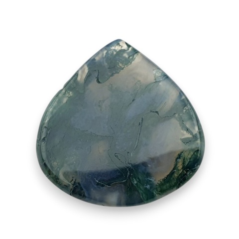 Moss agate faceted cabochon 25x24 mm no 2 Moss agate faceted cabochon 25x24 mm no 2