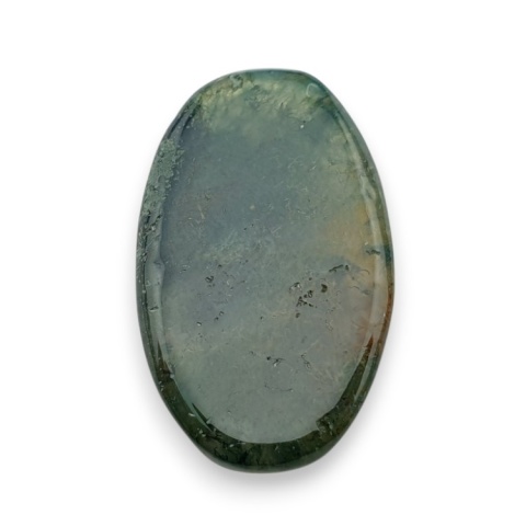 Moss agate faceted cabochon 26x16 mm no 49 Moss agate faceted cabochon 26x16 mm no 49