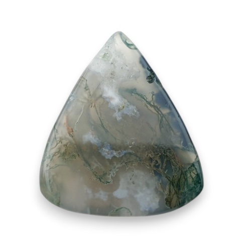 Moss agate faceted cabochon 26x22 mm no 26 Moss agate faceted cabochon 26x22 mm no 26