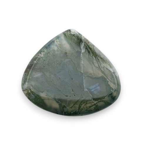 Moss agate faceted cabochon 26x24 mm no 1 Moss agate faceted cabochon 26x24 mm no 1