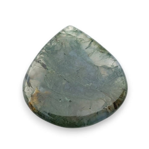 Moss agate faceted cabochon 27x26 mm no 6 Moss agate faceted cabochon 27x26 mm no 6