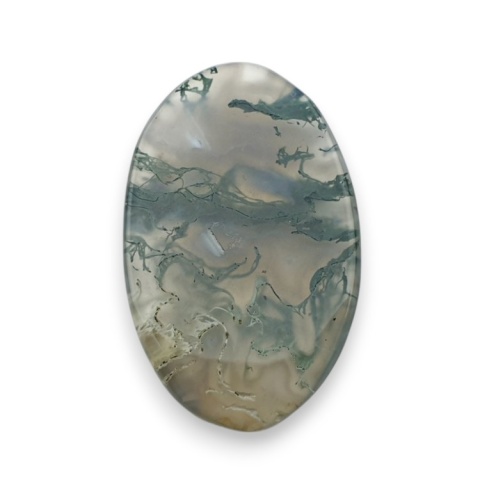 Moss agate faceted cabochon 28x18 mm no 31 Moss agate faceted cabochon 28x18 mm no 31