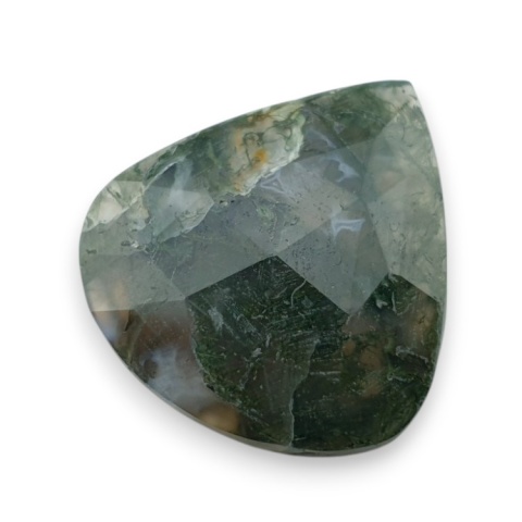 Moss agate faceted cabochon 28x26 mm no 37 Moss agate faceted cabochon 28x26 mm no 37