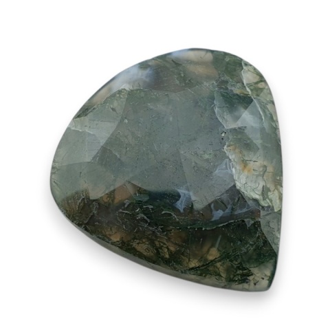 Moss agate faceted cabochon 28x26 mm no 37 Moss agate faceted cabochon 28x26 mm no 37
