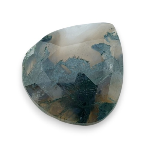 Moss agate faceted cabochon 30x28 mm no 17 Moss agate faceted cabochon 30x28 mm no 17