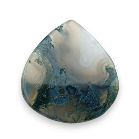Moss agate faceted cabochon 30x28 mm no 17 Moss agate faceted cabochon 30x28 mm no 17