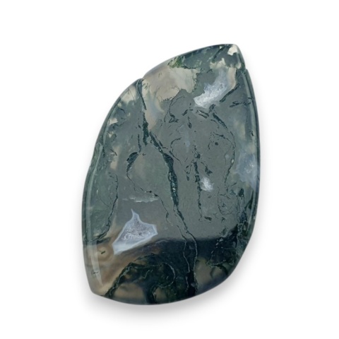 Moss agate faceted cabochon 31x19 mm no 34 Moss agate faceted cabochon 31x19 mm no 34