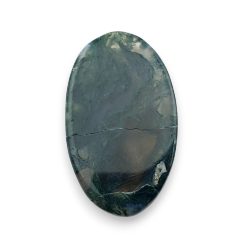 Moss agate faceted cabochon 32x19 mm no 9 Moss agate faceted cabochon 32x19 mm no 9