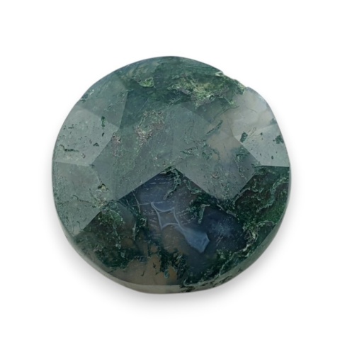 Moss agate faceted cabochon fi 21 mm no 35 Moss agate faceted cabochon fi 21 mm no 35