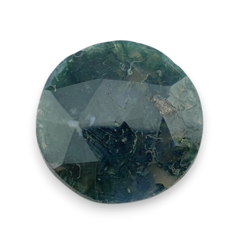 Moss agate faceted cabochon fi 21 mm no 41 Moss agate faceted cabochon fi 21 mm no 41
