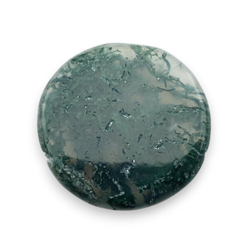 Moss agate faceted cabochon fi 26 mm no 15 Moss agate faceted cabochon fi 26 mm no 15