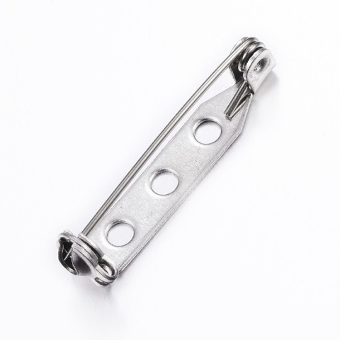 Brooch setting stainless steel 26.5x5 mm 1 pc Brooch setting stainless steel 26.5x5 mm 1 pc