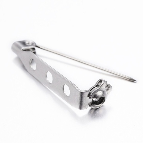 Brooch setting stainless steel 26.5x5 mm 1 pc Brooch setting stainless steel 26.5x5 mm 1 pc