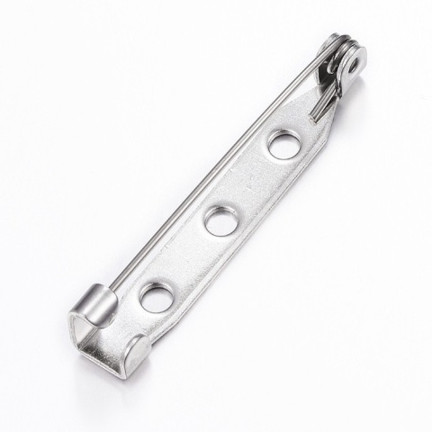 Brooch setting stainless steel 31.5x6 mm 1 pc Brooch setting stainless steel 31.5x6 mm 1 pc