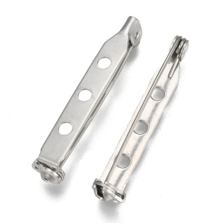 Brooch setting stainless steel 33x6 mm 1 pc