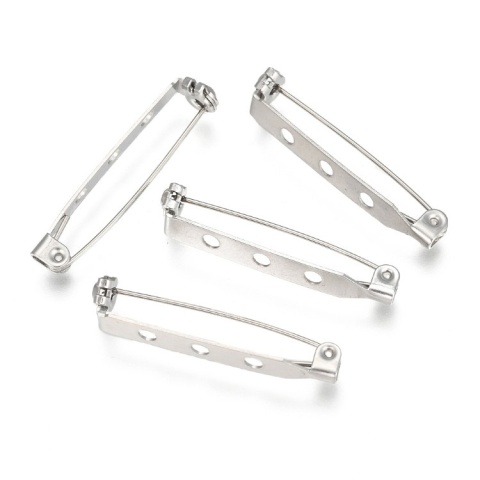 Brooch setting stainless steel 33x6 mm 1 pc Brooch setting stainless steel 33x6 mm 1 pc