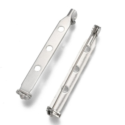 Brooch setting stainless steel 40x7 mm 1 pc