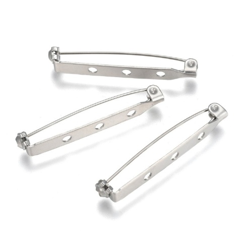 Brooch setting stainless steel 40x7 mm 1 pc Brooch setting stainless steel 40x7 mm 1 pc
