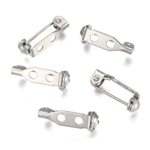 Brooch setting stainless steel 17x5 mm 1 pc Brooch setting stainless steel 17x5 mm 1 pc
