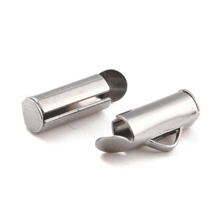 Slip-on tube tips stainless steel 13 mm 2 pcs